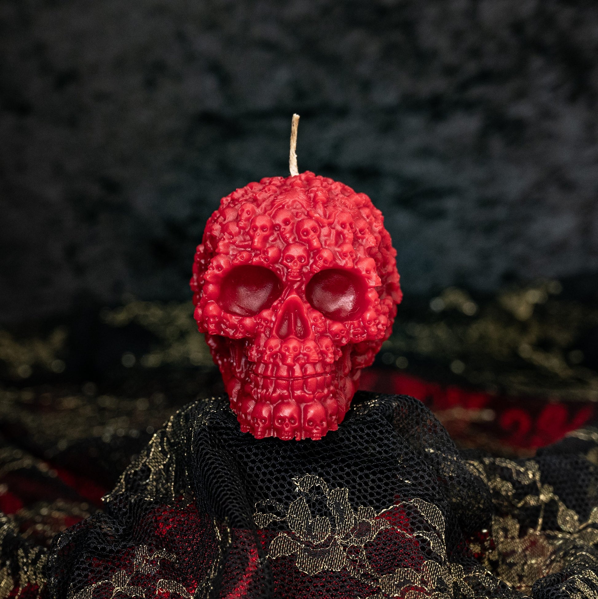 Skull of Skulls Candle - Red image