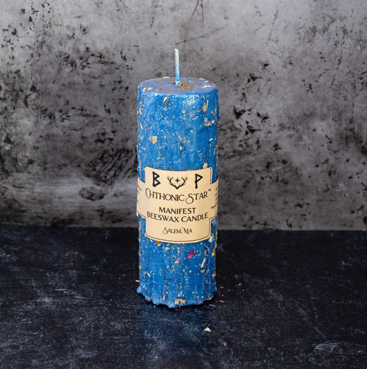 Manifest Beeswax Candle image 0